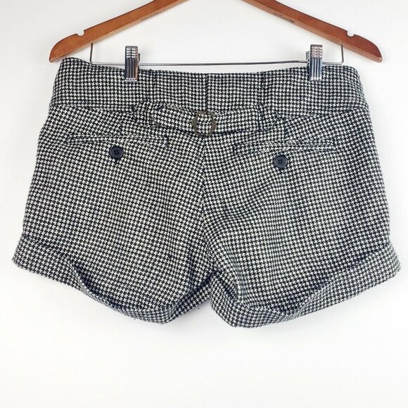 1st Kiss Juniors Shorts Black & White Houndstooth First Kiss Size 7 EUC - Picture 5 of 7